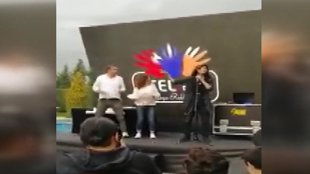 Yaza merhaba partisindeki sahne böyle devrildi