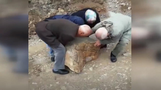 Giresunlu teyze ve amcaların yol açma mücadelesi gülümsetti