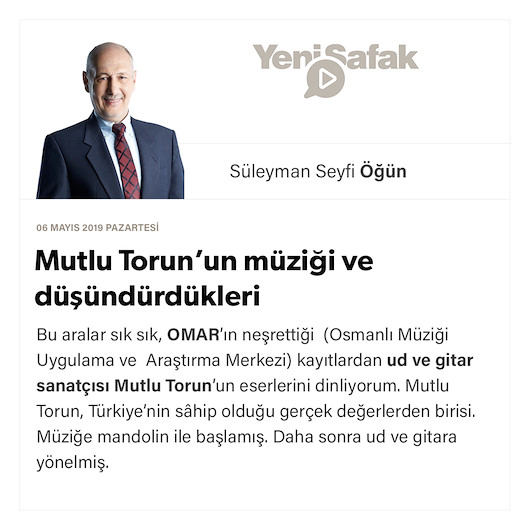 Mutlu Torun’un müziği ve düşündürdükleri