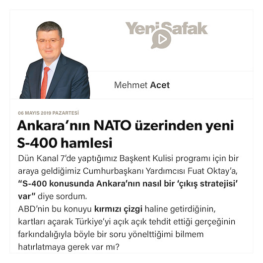 Ankara’nın NATO üzerinden yeni S-400 hamlesi