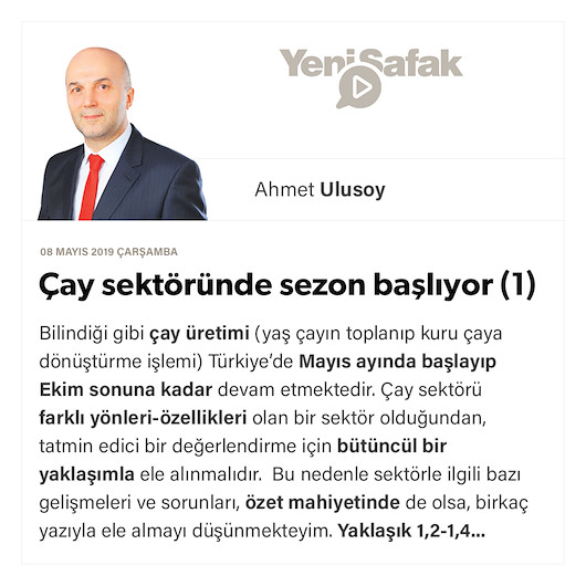 Çay sektöründe sezon başlıyor (1)