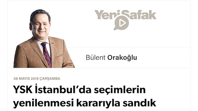 YSK İstanbul’da seçimlerin yenilenmesi kararıyla sandık darbesini engelledi ve millet iradesi’ne işaret etti.