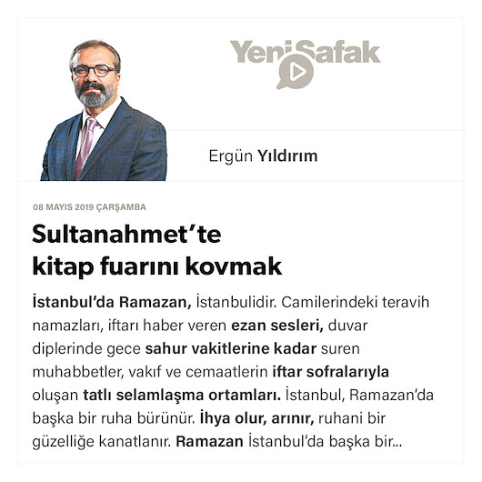 Sultanahmet’te kitap fuarını kovmak