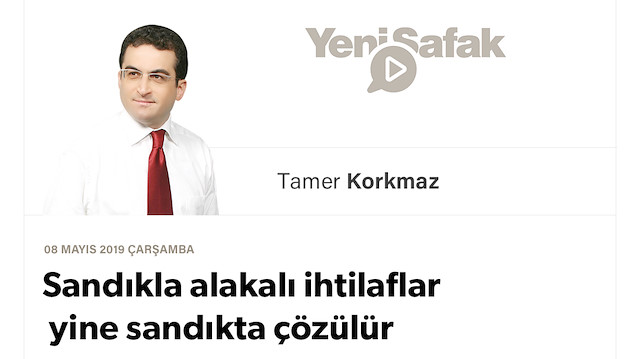 Sandıkla alakalı ihtilaflar yine sandıkta çözülür