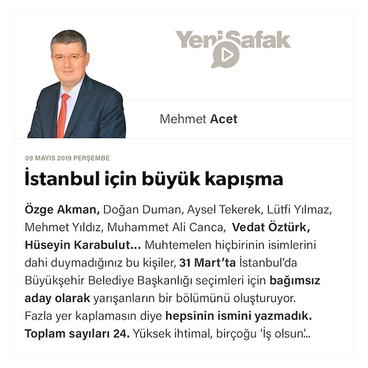 İstanbul için büyük kapışma