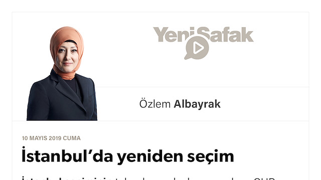 İstanbul’da yeniden seçim