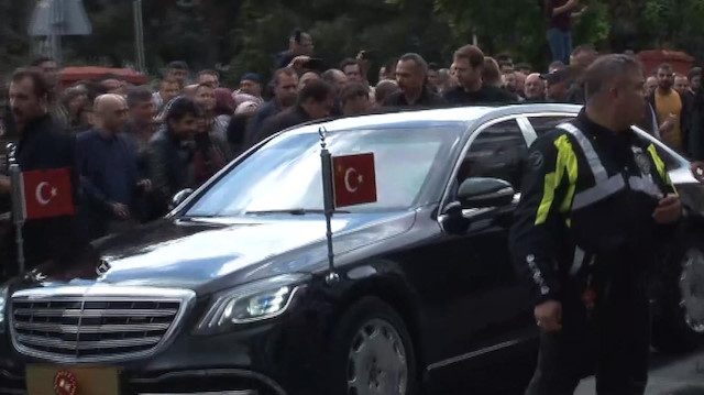Cumhurbaşkanı Erdoğan cenaze törenine katıldı