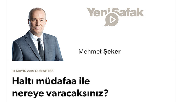 Haltı müdafaa ile nereye varacaksınız?