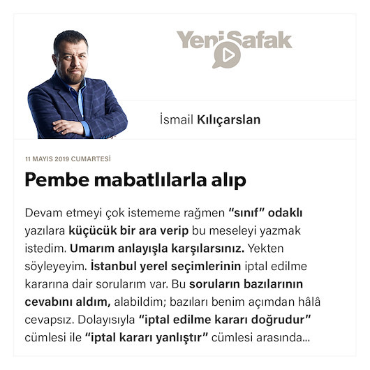 Pembe mabatlılarla alıp veremediğim