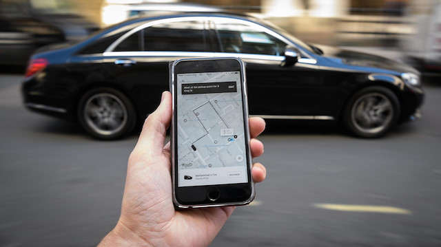 Uber uygulaması.