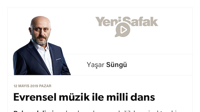 Evrensel müzik ile milli dans