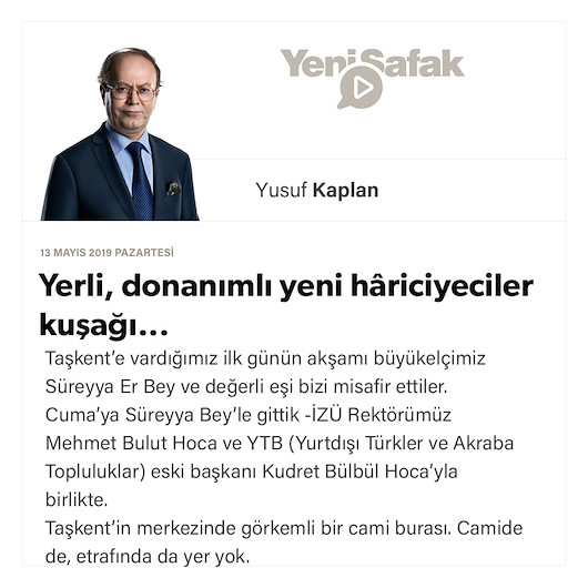 Yerli, donanımlı yeni hâriciyeciler kuşağı...