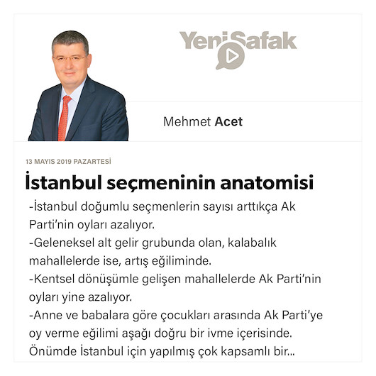 İstanbul seçmeninin anatomisi