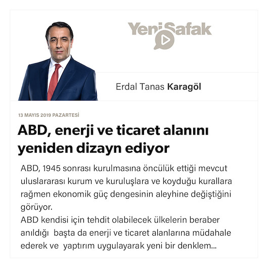 ABD, enerji ve ticaret alanını yeniden dizayn ediyor