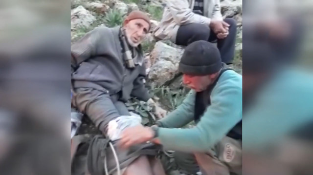Mantar toplarken kayalıktan düşen yaşlı adam kurtarıldı