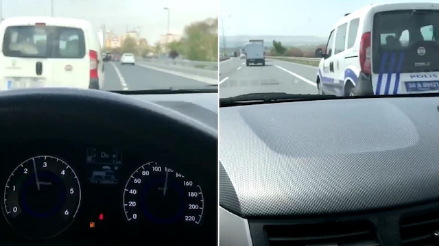 Dehşetin boyutunu kendi kaydeden maganda o anları bir de sosyal medyadan yayınladı.