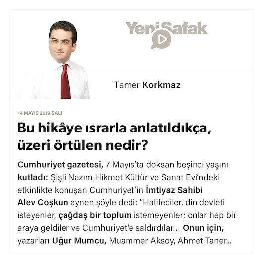 Bu hikâye ısrarla anlatıldıkça, üzeri örtülen nedir?