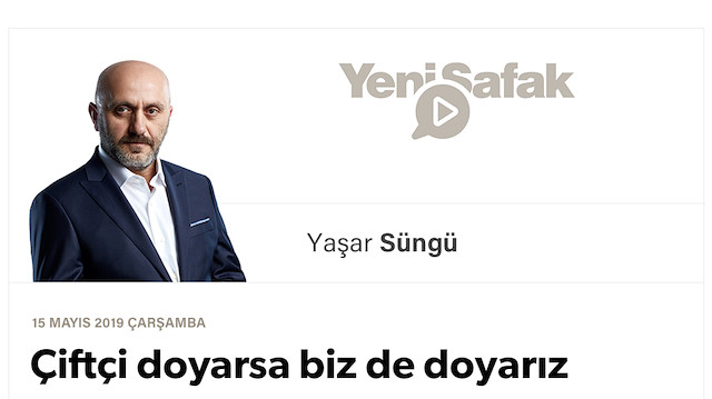 Çiftçi doyarsa biz de doyarız