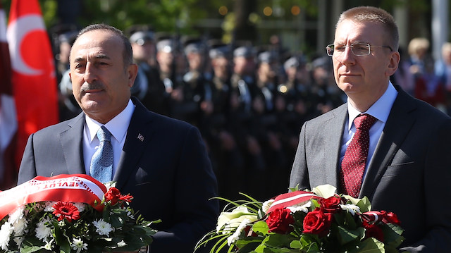 Dışişleri Bakanı Mevlüt Çavuşoğlu - Letonya Dışişleri Bakanı Edgards Rinkevics