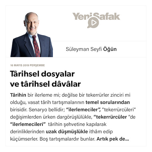 Târihsel dosyalar ve târihsel dâvâlar