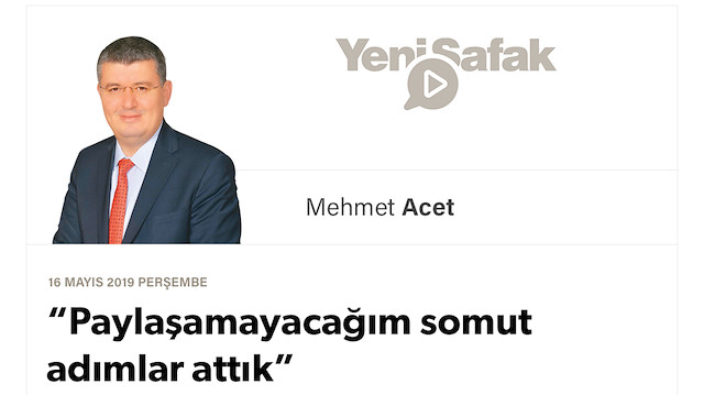 “Paylaşamayacağım somut adımlar attık”