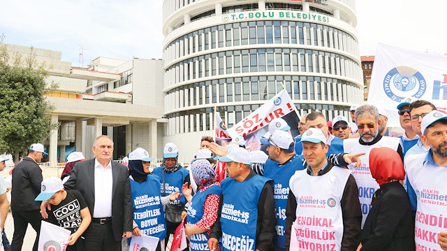CHP’den Bolu Belediye Başkanı seçilen Tanju Özcan, göreve gelmesinin ardından 97 işçinin işine son vermişti.