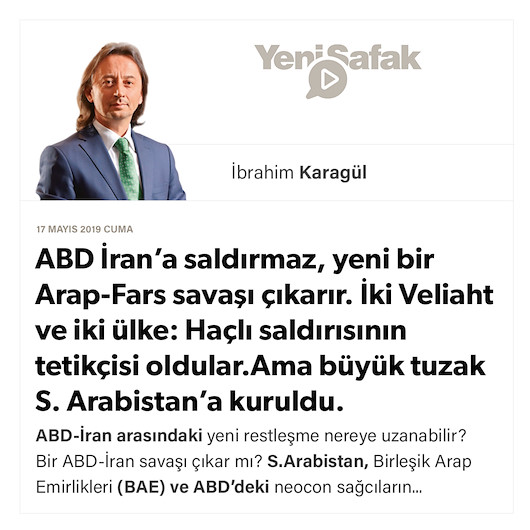* ABD İran’a saldırmaz, yeni bir Arap-Fars savaşı çıkarır. * İki Veliaht ve iki ülke: Haçlı saldırısının tetikçisi oldular. * Ama büyük tuzak S. Arabistan’a kuruldu.
