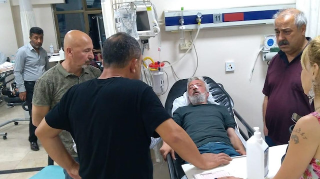 Darp edilen Özyol hastaneye kaldırıldı.
