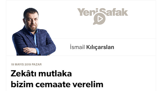 Zekâtı mutlaka bizim cemaate verelim