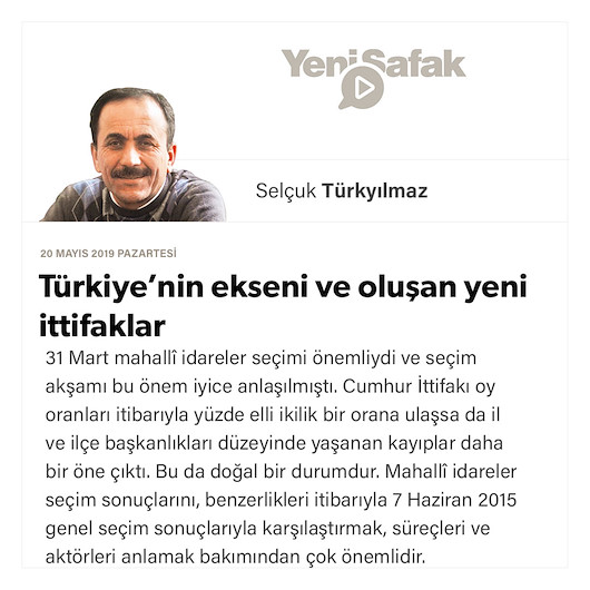 Türkiye’nin ekseni ve oluşan yeni ittifaklar