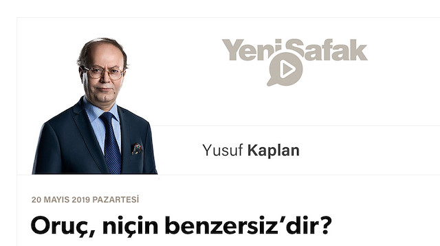 Oruç, niçin benzersiz’dir?