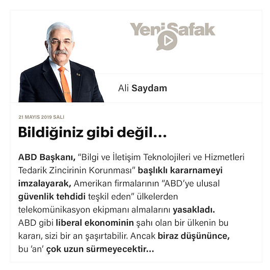 Bildiğiniz gibi değil…