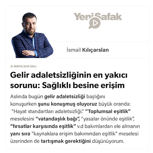 Gelir adaletsizliğinin en yakıcı sorunu: Sağlıklı besine erişim