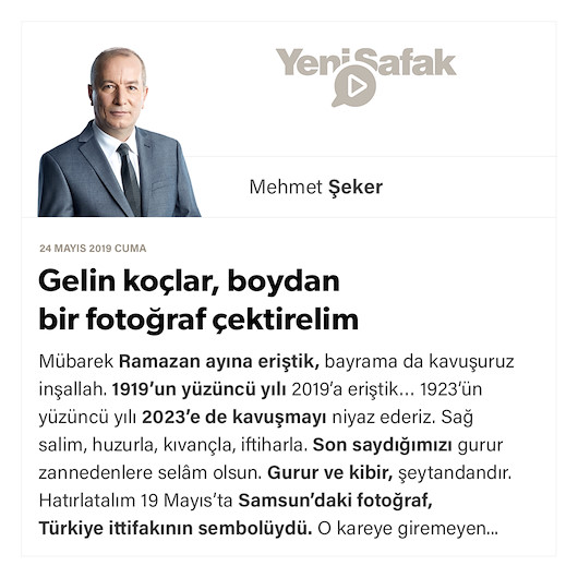 Gelin koçlar, boydan bir fotoğraf çektirelim