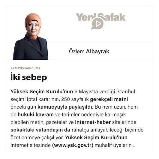 İki sebep