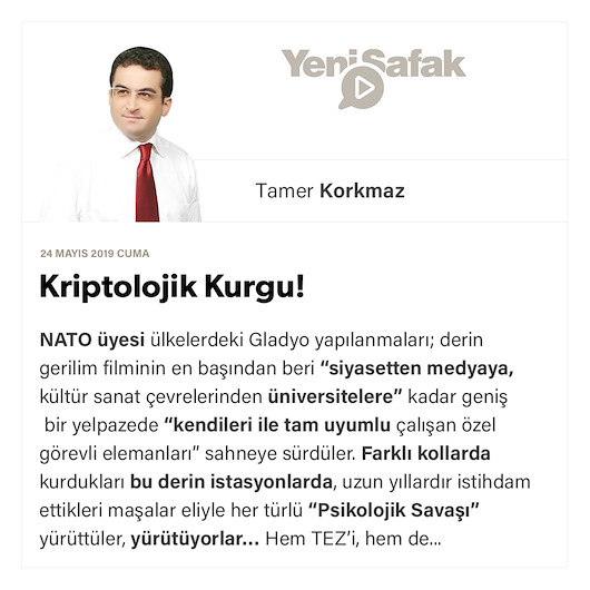 Kriptolojik Kurgu!