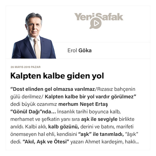 Kalpten kalbe giden yol