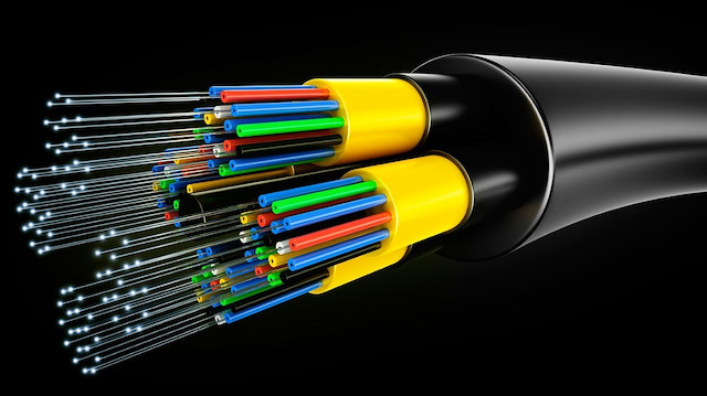 Fiber optik kablo kesidi.