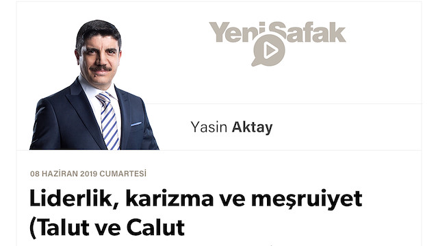 Liderlik, karizma ve meşruiyet (Talut ve Calut kıssasından dersler III)