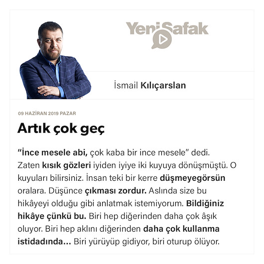 Artık çok geç