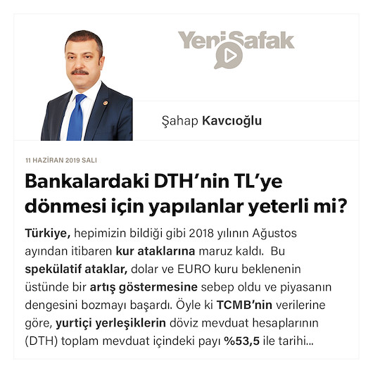 Bankalardaki DTH’nin TL’ye dönmesi için yapılanlar yeterli mi?