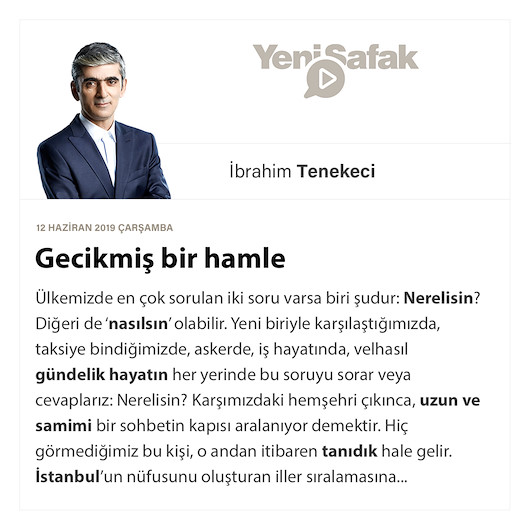 Gecikmiş bir hamle