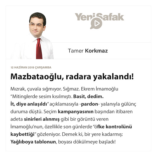 Mazbataoğlu, radara yakalandı!