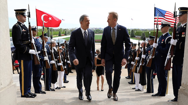 Milli Savunma Bakanı Hulusi Akar - ABD Savunma Bakanı Vekili Patrick Shanahan