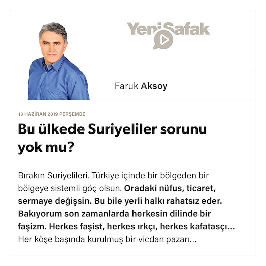 Bu ülkede Suriyeliler sorunu yok mu?