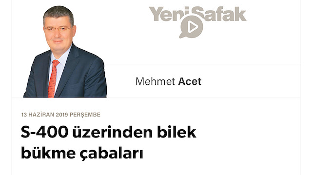 S-400 üzerinden bilek bükme çabaları