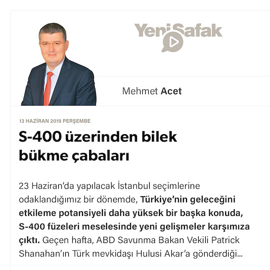 S-400 üzerinden bilek bükme çabaları