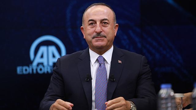 Dışişleri Bakanı Mevlüt Çavuşoğlu, AA Editör Masası'nda