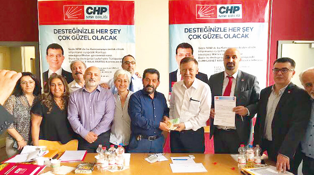 Almanya'da CHP NRW Birliği, "Ekrem İmamoğlu Gönüllüleri" başlığı ile para topladı.