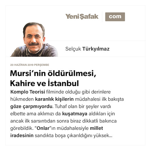 Mursi’nin öldürülmesi, Kahire ve İstanbul